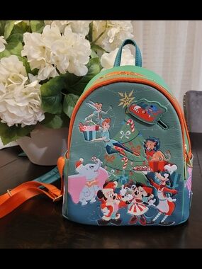Faux Leather Mini Backpack, Loungefly Disney Parks ALICE in Wonderland